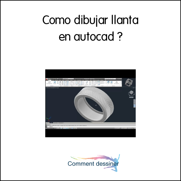 Como dibujar llanta en autocad